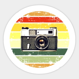 Retro Photo Camera Sticker